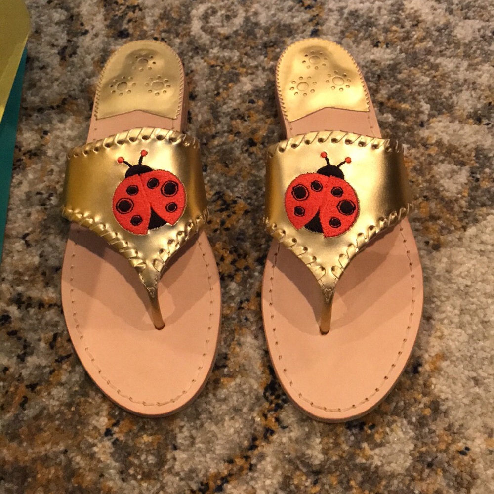 Jack Rogers ladybug sandals